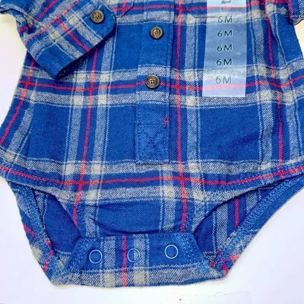 🔥Oshkosh one piece romper baby boys Sz 6 months New